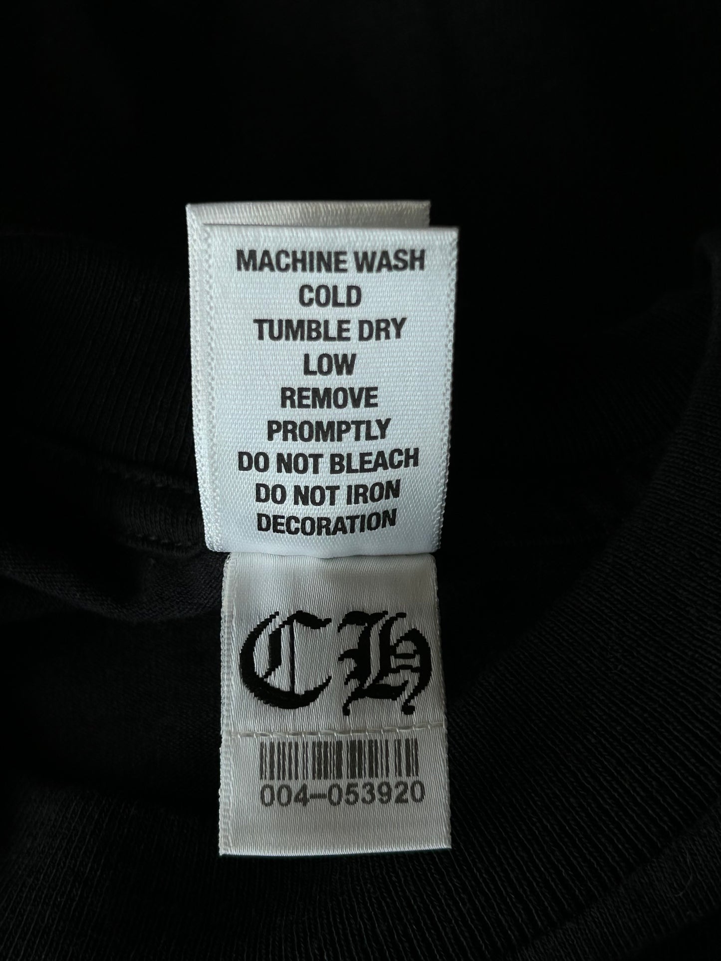 Chrome Hearts Black & White T-Bar Logo Longsleeve T-Shirt