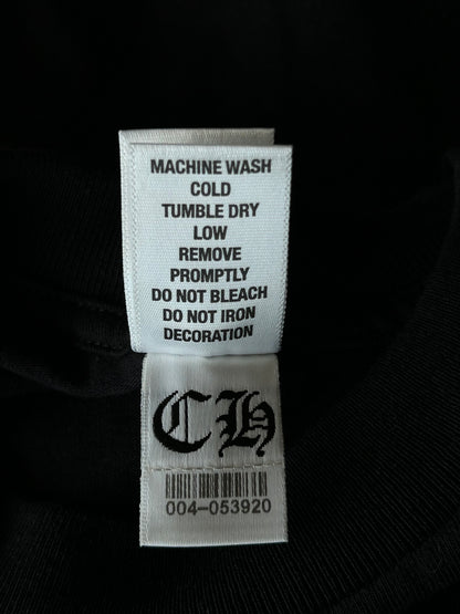 Chrome Hearts Black & White T-Bar Logo Longsleeve T-Shirt