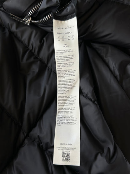 Rick Owens Black Gimp Puffer Jacket