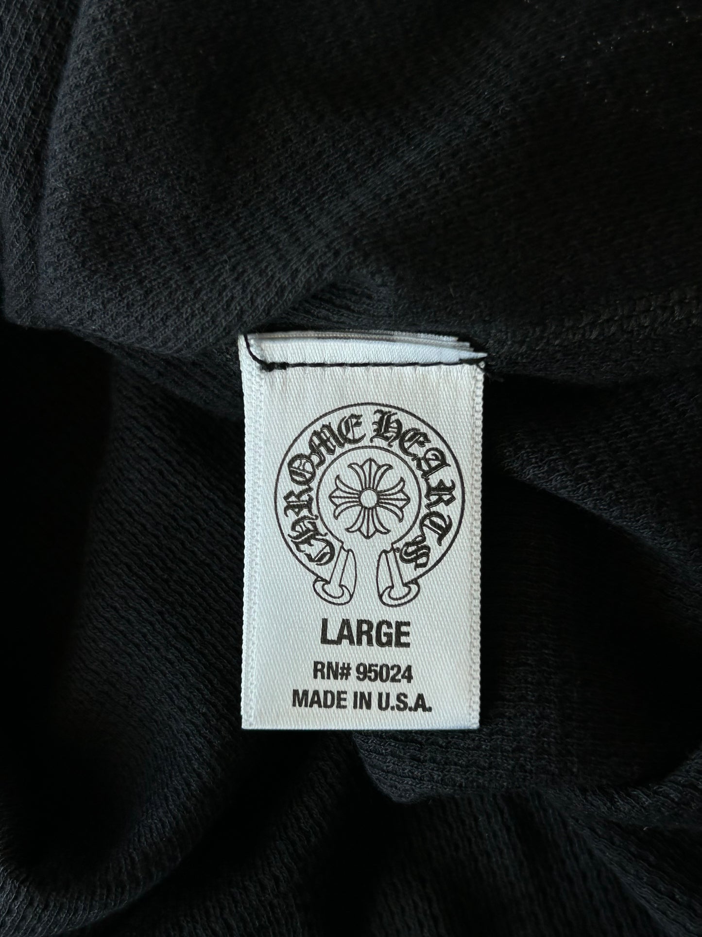 Chrome Hearts Black & White T-Bar Logo Longsleeve T-Shirt