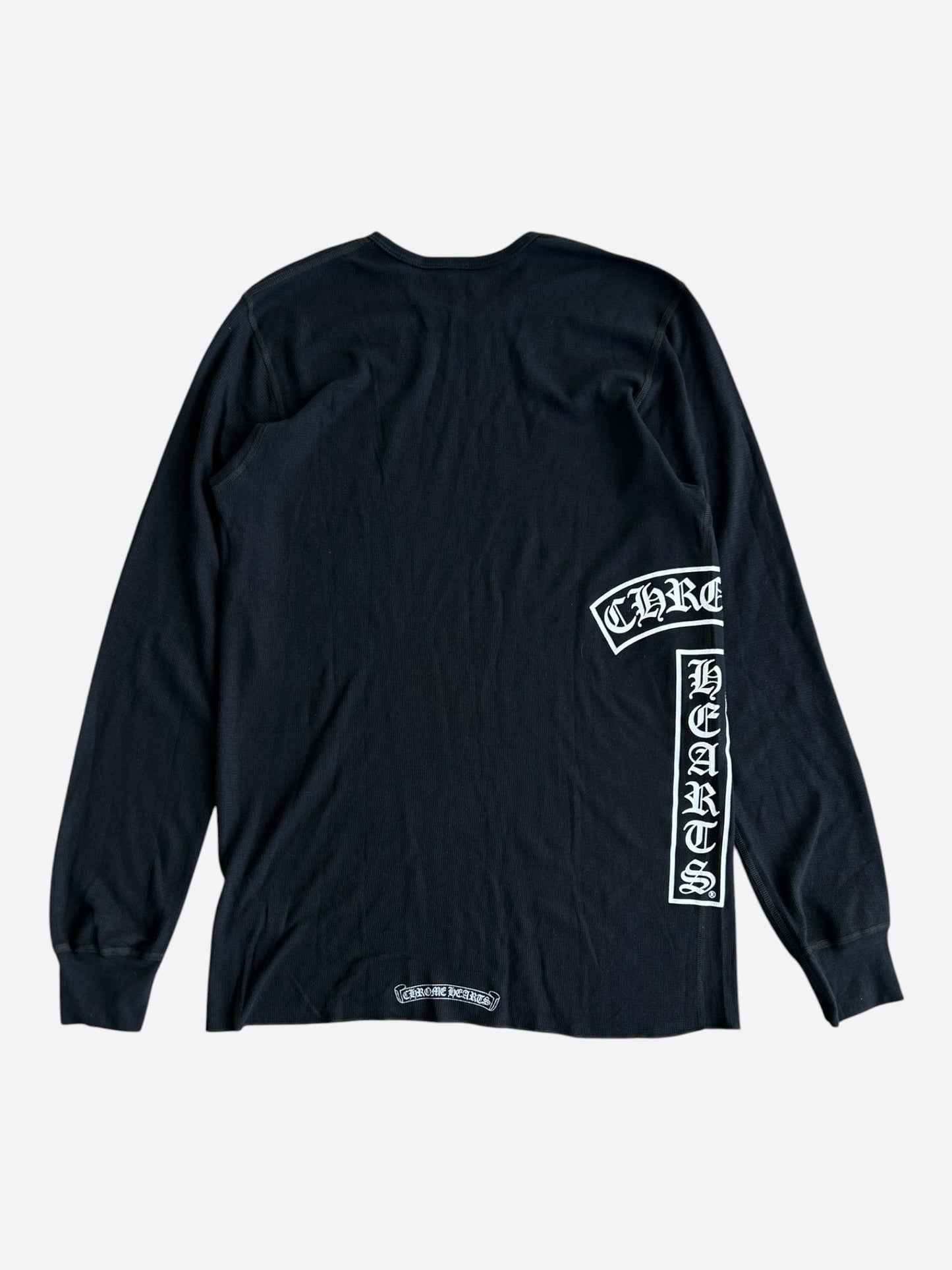 Chrome Hearts Black & White T-Bar Logo Longsleeve T-Shirt