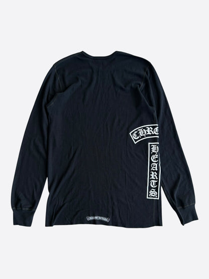 Chrome Hearts Black & White T-Bar Logo Longsleeve T-Shirt