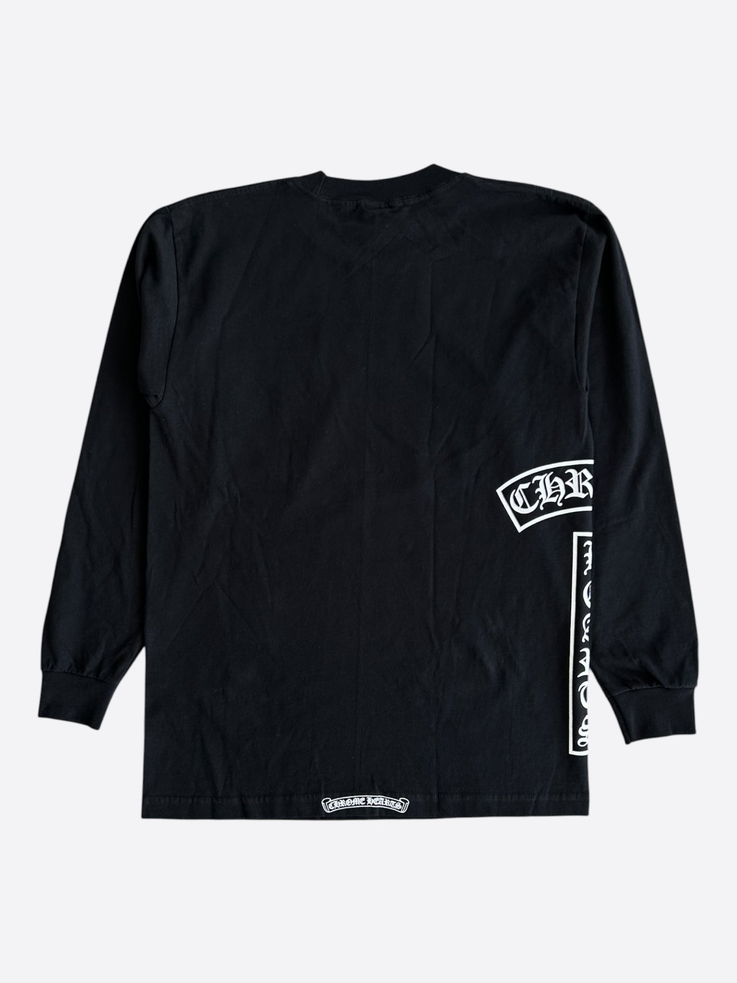Chrome Hearts Black & White T-Bar Logo Longsleeve T-Shirt