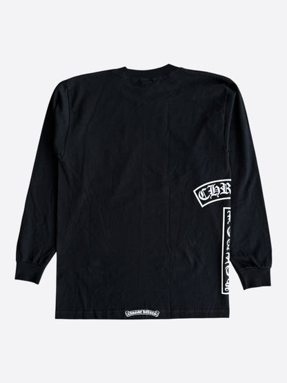 Chrome Hearts Black & White T-Bar Logo Longsleeve T-Shirt