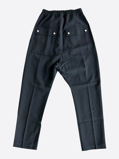 Rick Owens Black Wool Bela Pants