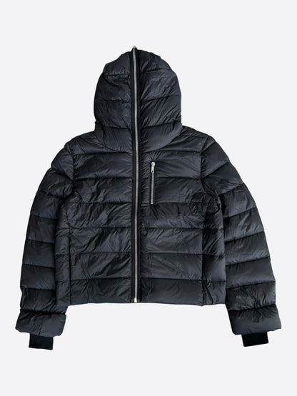 Rick Owens Black Gimp Puffer Jacket