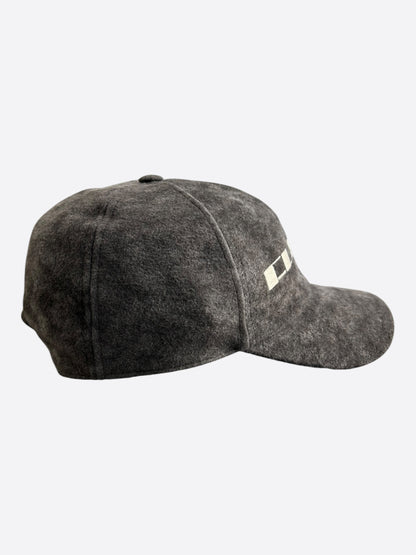 Rick Owens Brown & White Embroidered C*NTY Logo Hat