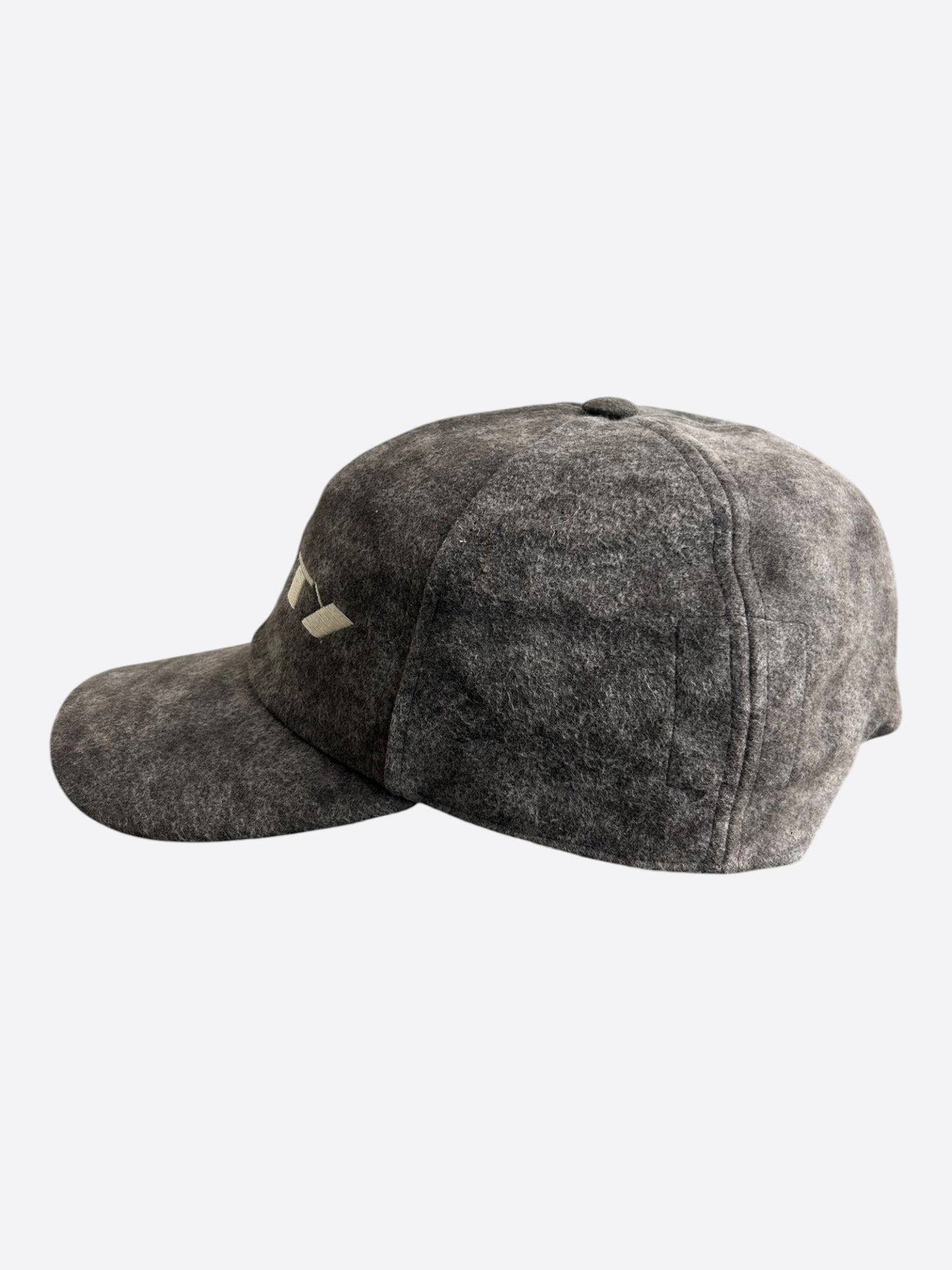 Rick Owens Brown & White Embroidered C*NTY Logo Hat