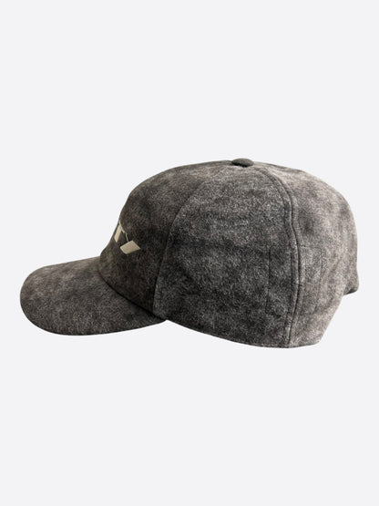 Rick Owens Brown & White Embroidered C*NTY Logo Hat