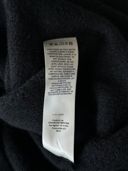 Rick Owens Black Hun Knitted Hoodie