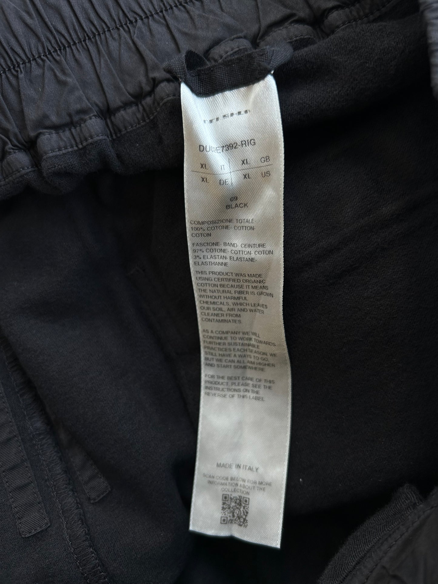 Rick Owens Black Berlin Sweatpants