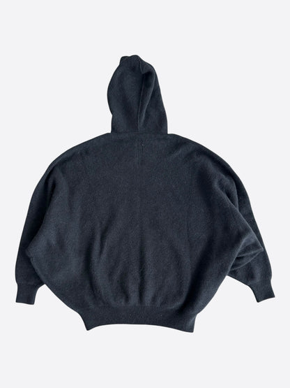 Rick Owens Black Hun Knitted Hoodie