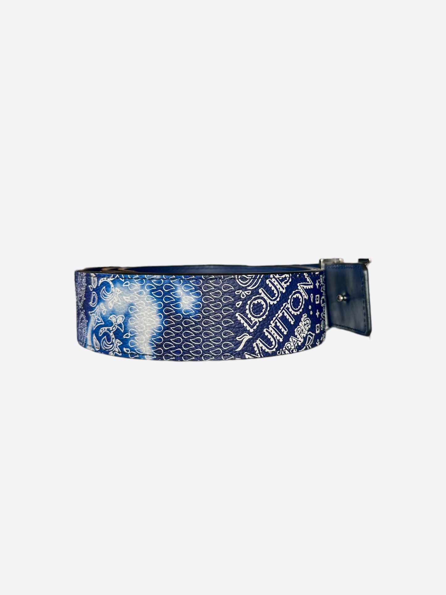 Louis Vuitton Blue Bandana Monogram Belt