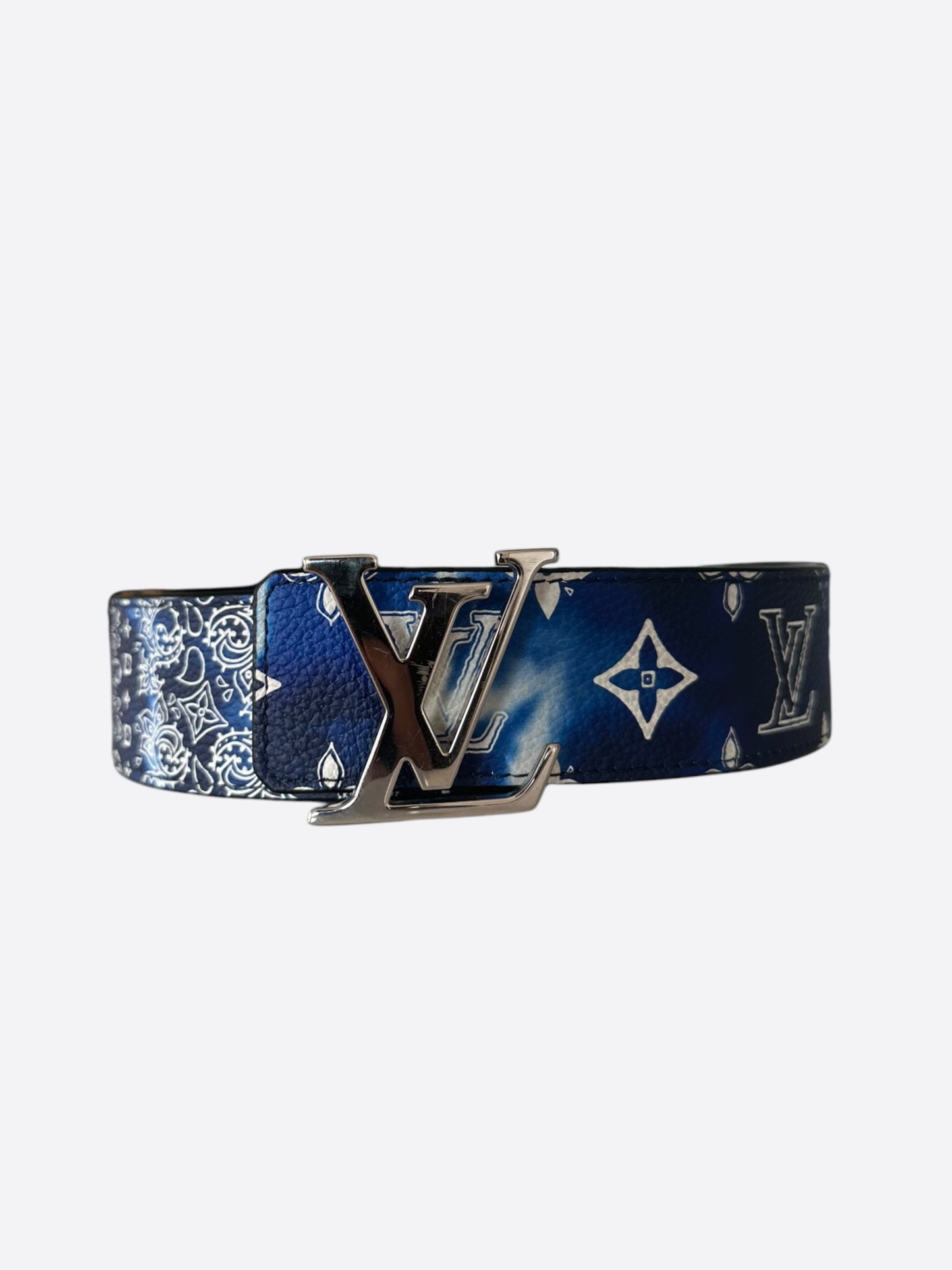 Louis Vuitton Blue Bandana Monogram Belt