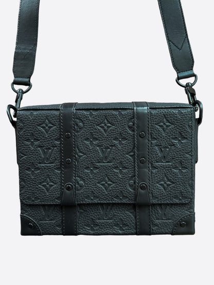 Louis Vuitton Black Taurillon Monogram Trunk Messenger