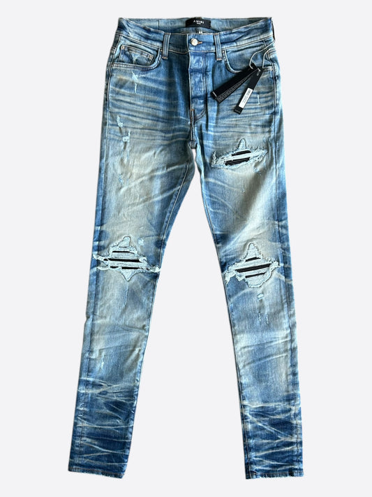Amiri Honeycomb Indigo Black Patch MX1 Jeans