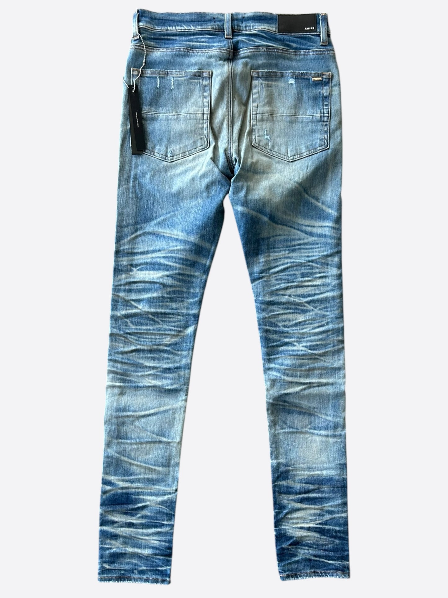 Amiri Honeycomb Indigo Black Patch MX1 Jeans