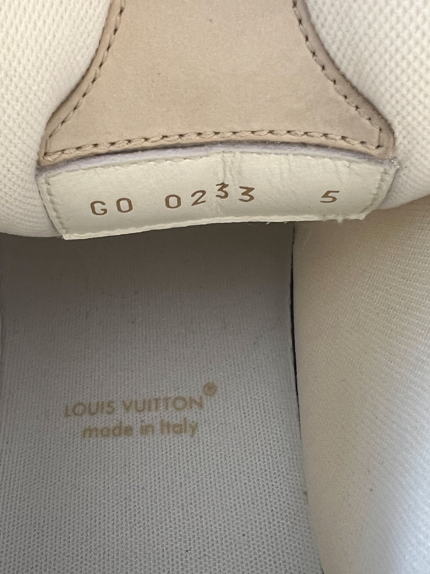 Louis Vuitton Tan & White Skate Trainers