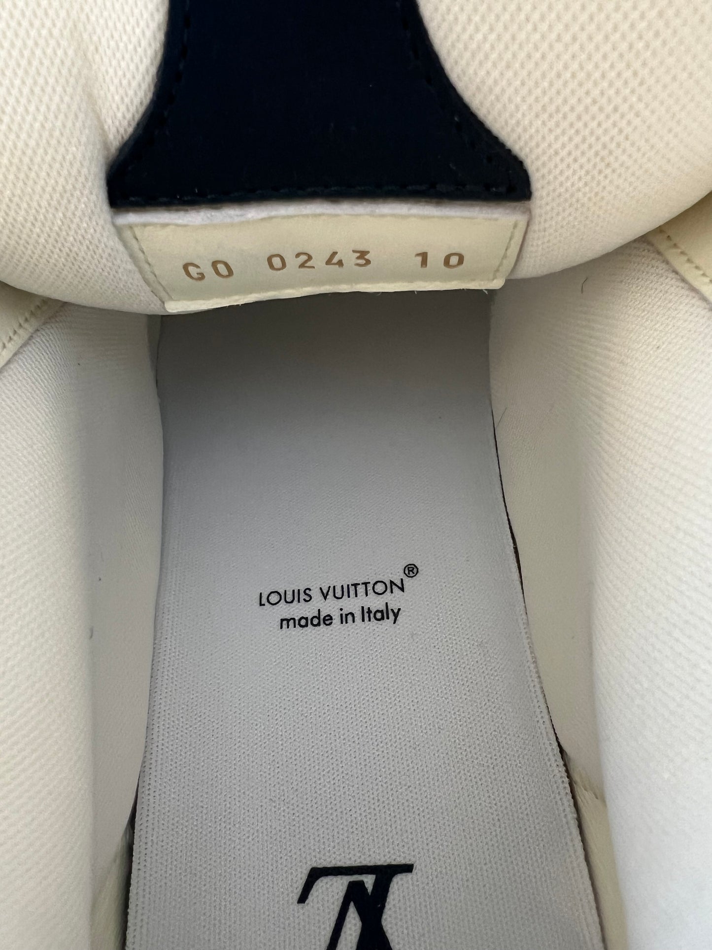 Louis Vuitton Navy & White Skate Trainers