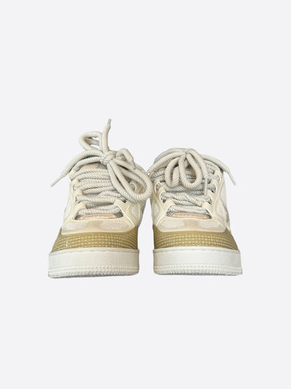 Louis Vuitton Tan & White Skate Trainers