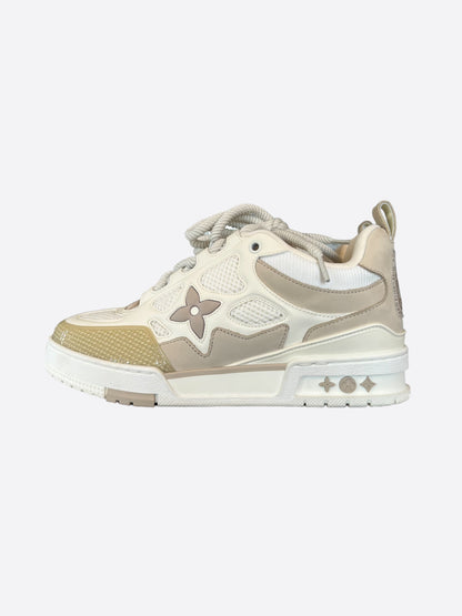 Louis Vuitton Tan & White Skate Trainers