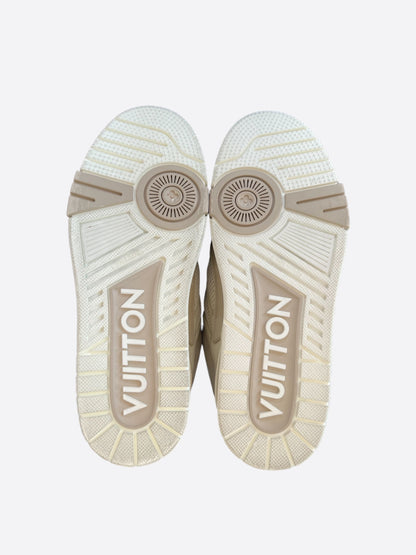 Louis Vuitton Tan & White Skate Trainers