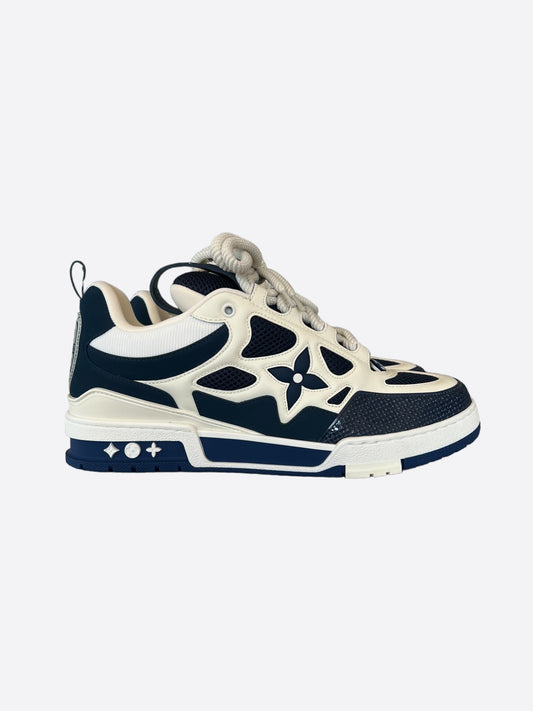 Louis Vuitton Navy & White Skate Trainers