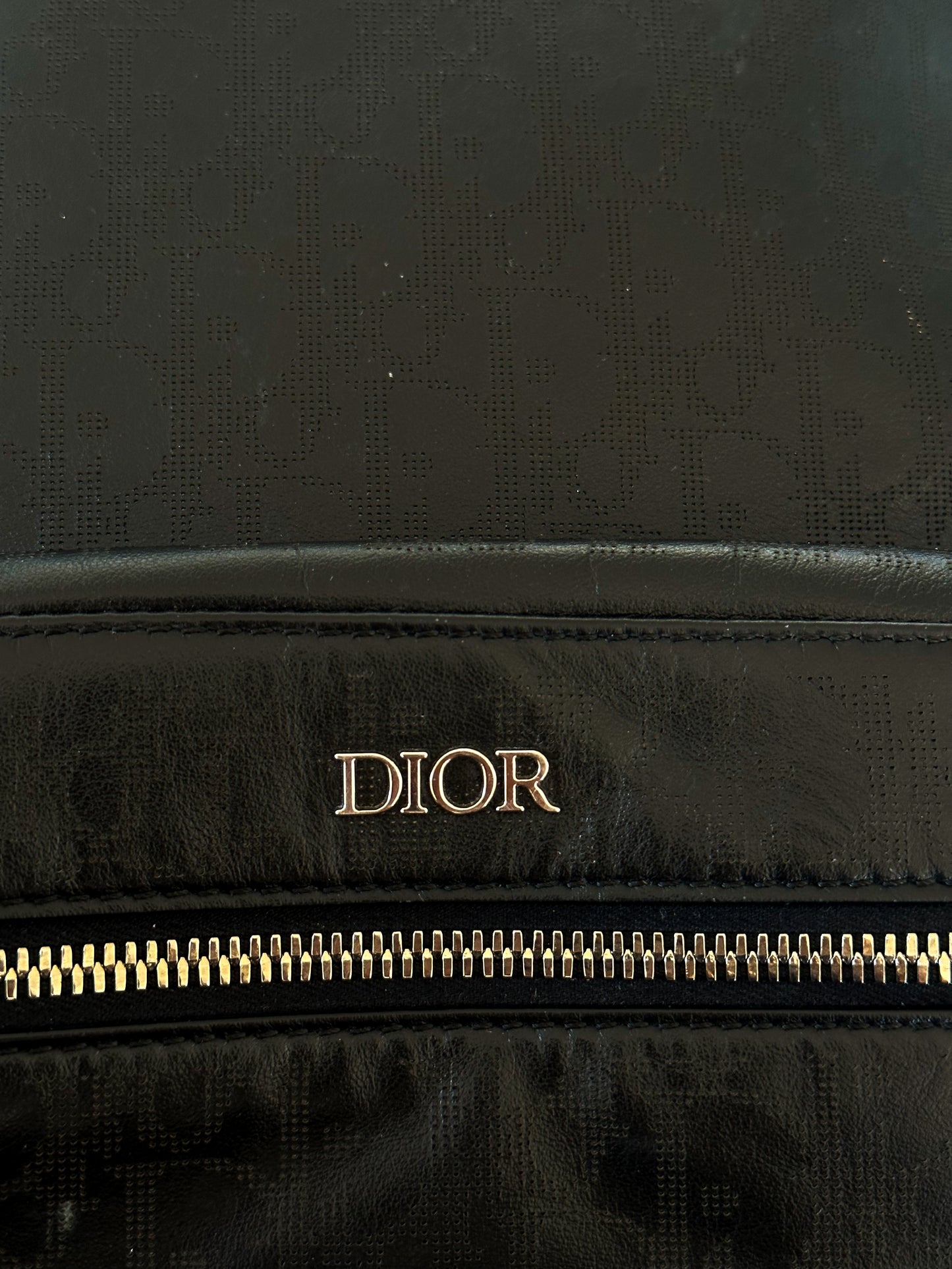 Dior Black Oblique Galaxy Rider Backpack