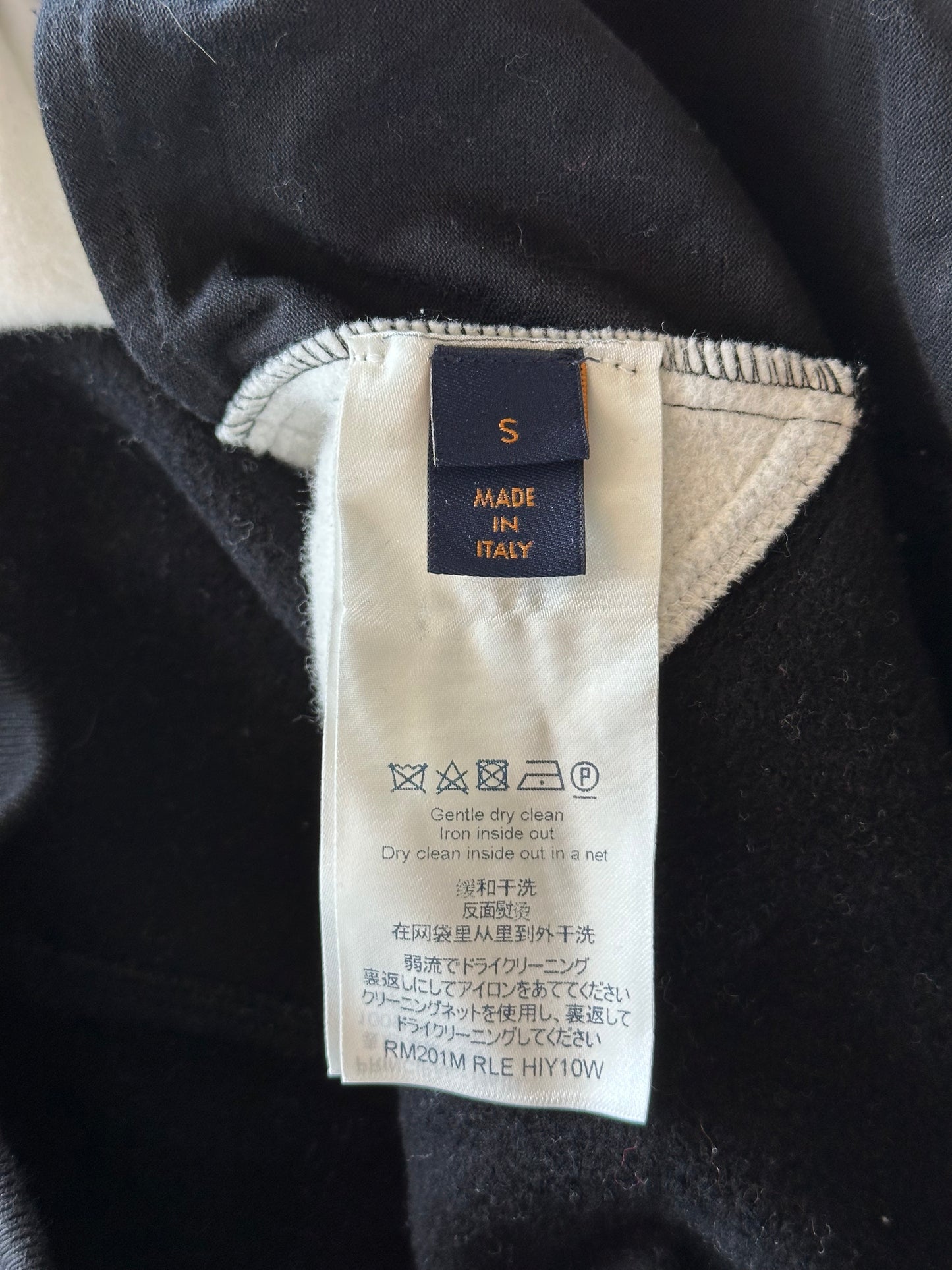 Louis Vuitton White, Grey & Black Monogram Circle Cut Hoodie
