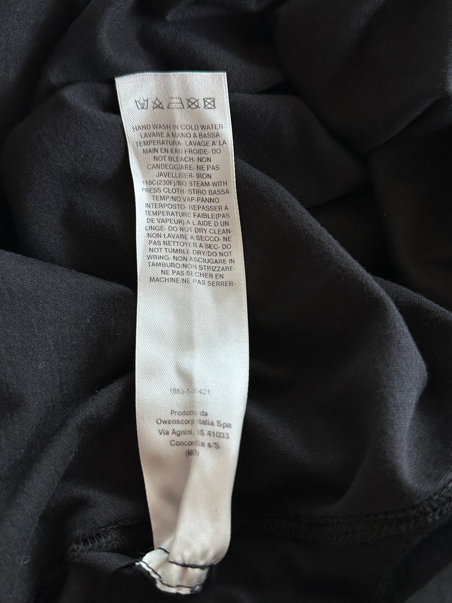 Rick Owens Black & White Tommy T-Shirt