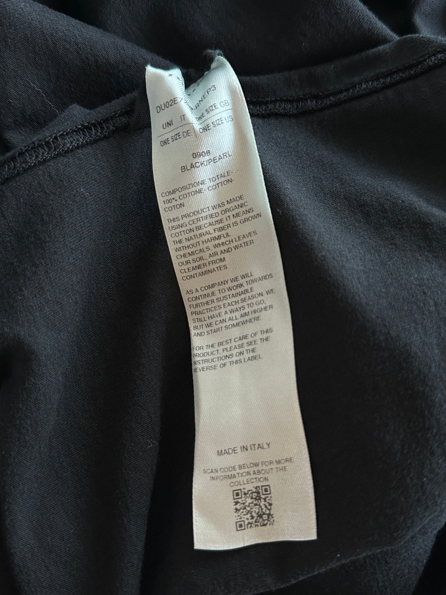 Rick Owens Black & White Tommy T-Shirt