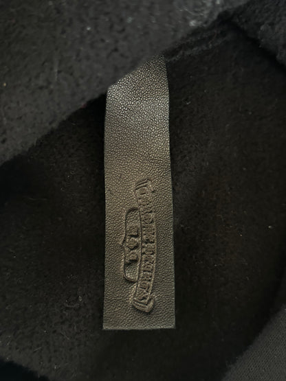 Chrome Hearts Black & White Embroidered Slo Ride Logo Hoodie
