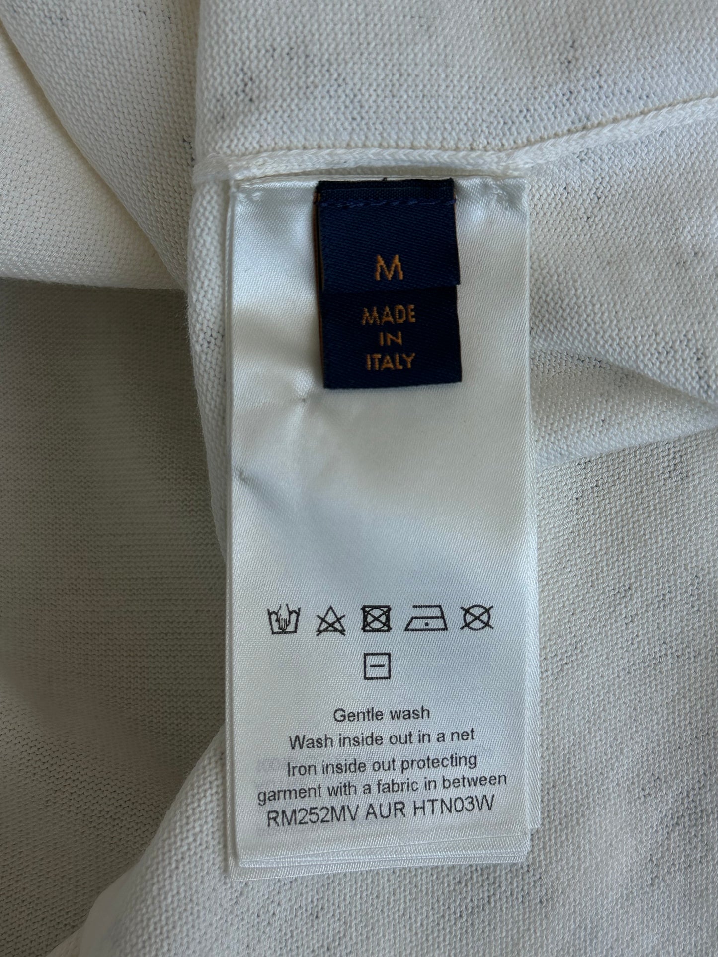 Louis Vuitton White & Multicolor Embellished Monogram Gradient T-Shirt