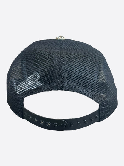 Chrome Hearts Black & White Hollywood Trucker Hat