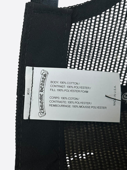 Chrome Hearts Black & White Hollywood Trucker Hat