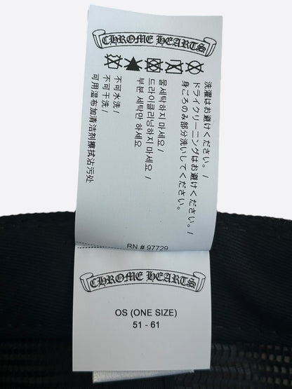 Chrome Hearts Black & White Hollywood Trucker Hat