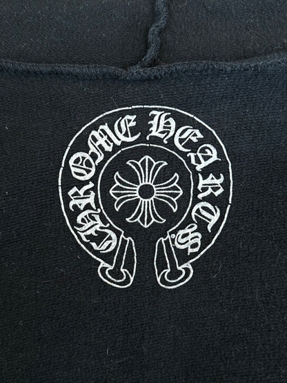 Chrome Hearts Black & Green Dagger Logo Zip Up Hoodie