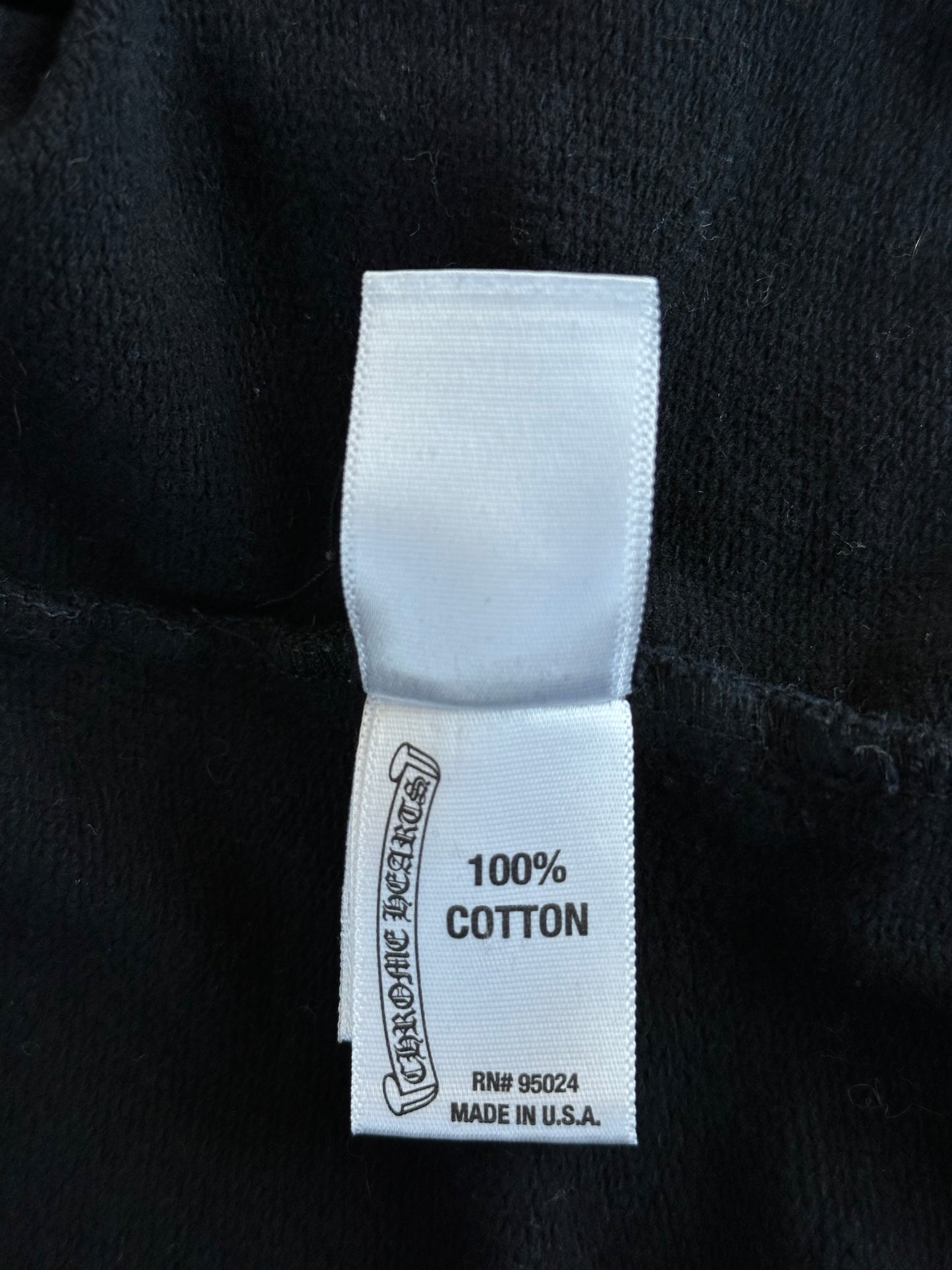 Chrome Hearts Black & Green Dagger Logo Zip Up Hoodie