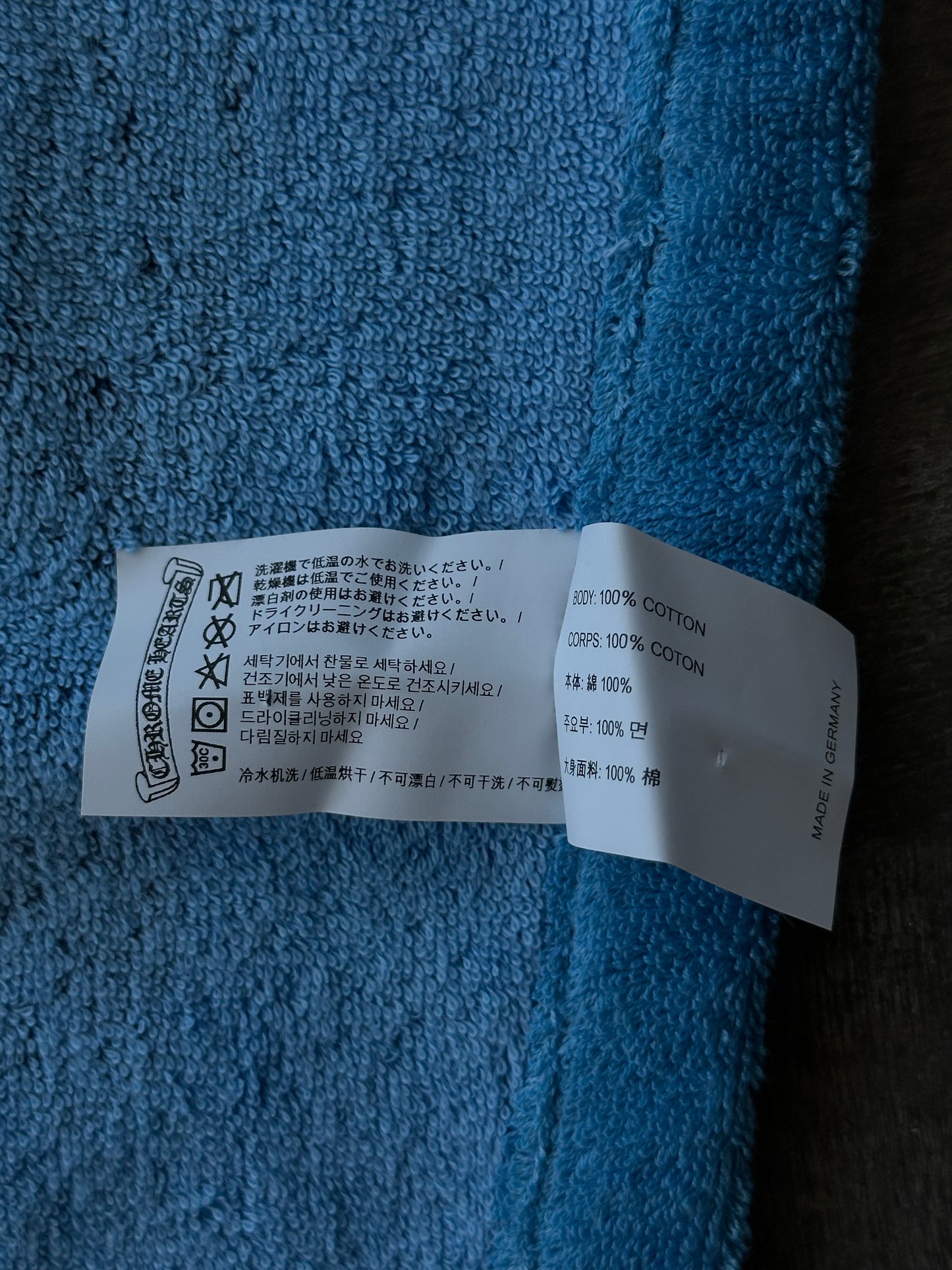 Chrome Hearts Blue & Navy Graphic Towel