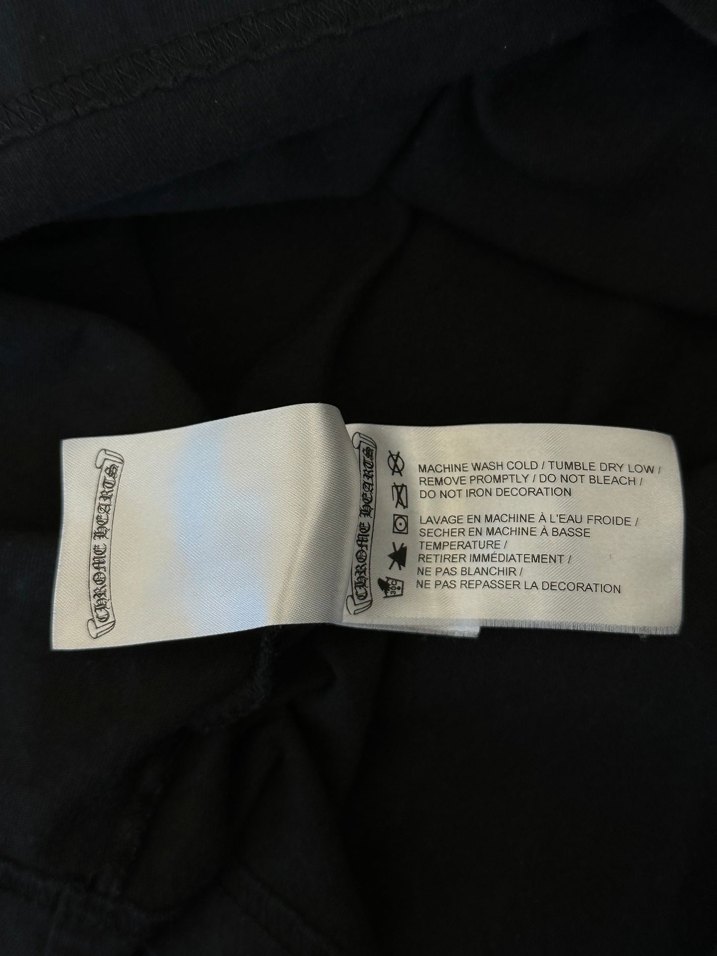 Chrome Hearts Black Staff Horseshoe Logo Longsleeve T-Shirt