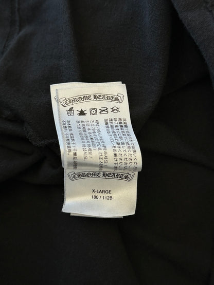 Chrome Hearts Black Staff Horseshoe Logo Longsleeve T-Shirt