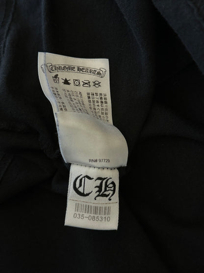 Chrome Hearts Black Staff Horseshoe Logo Longsleeve T-Shirt