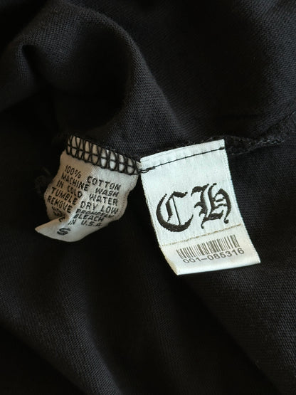 Chrome Hearts Black & Bronze Scroll Logo Women's Longsleeve T-Shirt