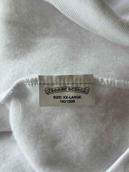 Chrome Hearts White & Black Horseshoe Logo Hoodie