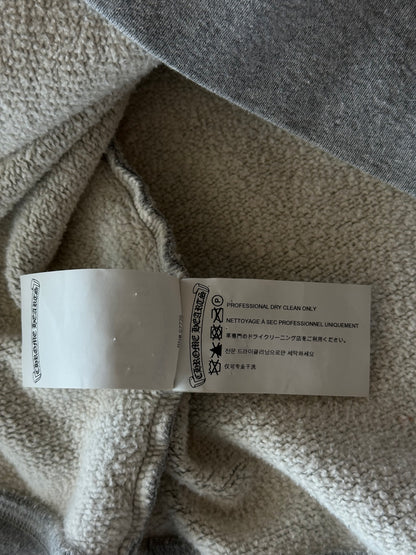 Chrome Hearts Grey & Black Triple Cross Paper Jam Quarter Zip Sweater