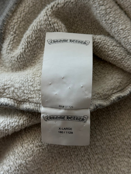 Chrome Hearts Grey & Black Triple Cross Paper Jam Quarter Zip Sweater