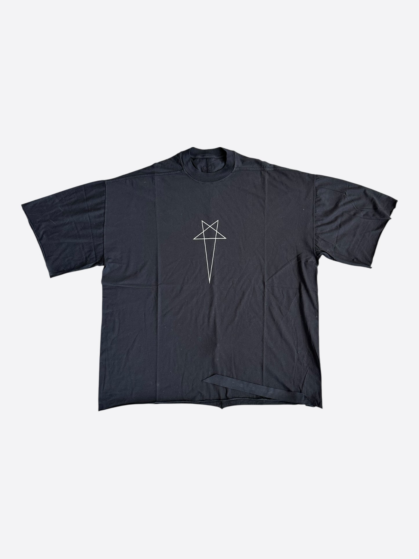 Rick Owens Black & White Tommy T-Shirt