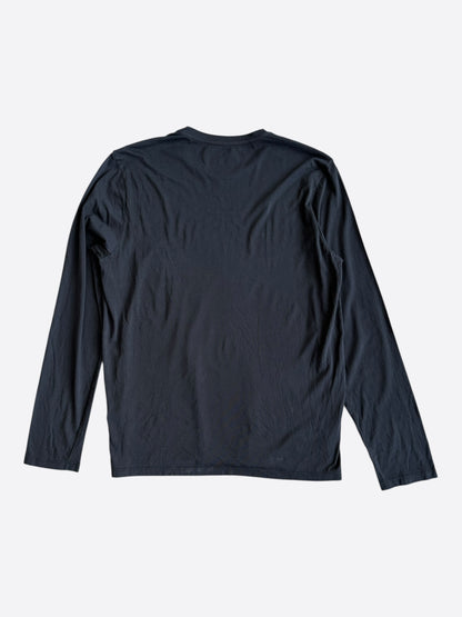 Chrome Hearts Black Leather Patch Longsleeve T-Shirt