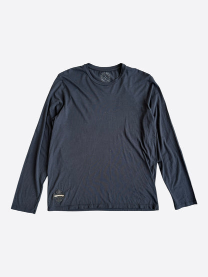 Chrome Hearts Black Leather Patch Longsleeve T-Shirt