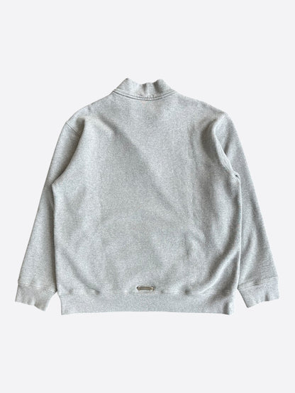 Chrome Hearts Grey & Black Triple Cross Paper Jam Quarter Zip Sweater